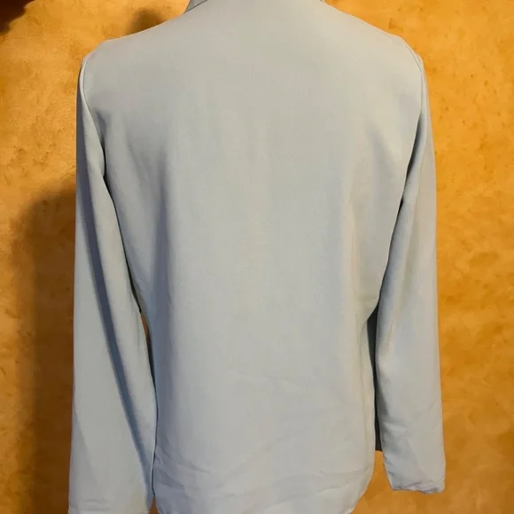 Chicwish - Light Blue Bowknot Cape Sleeves Blouse- Size M - Picture 6 of 12